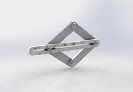 ajustável pequeno transferidor 3d print model - Mito3D