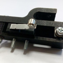 adjustable z- endstop mount 8mm rod tool end-stop rebel rebel2 ii 3d printer accessories 3d print model - Mito3D