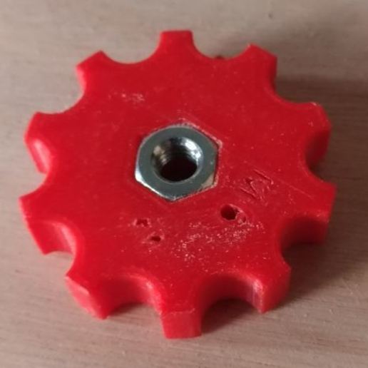 Stellrad Mutter m6 tool Rändelung knop - Taste Einstellung Maschine Schraube Maschinen 3D print model - Mito3D