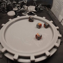 admech dice tray game toy accessories mechanicus adeptus 40k 3d print model - Mito3D