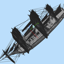 Admiral Ruyter Segelboot 3d print model - Mito3D