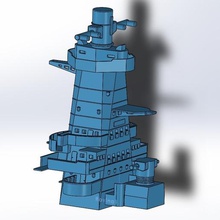 o admiral graf spee 1 200 - almirante da ponte a arte 3d print model - Mito3D