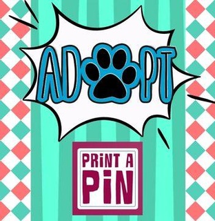 adopt pin brooch pins keychain fridge magnet hoop earing pet dog cat 3d print model - Mito3D