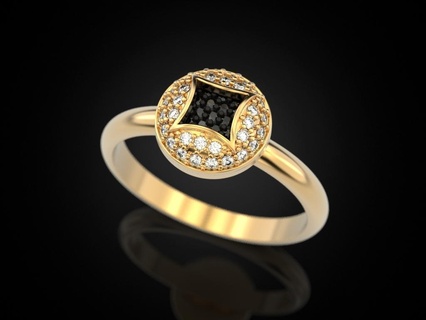 güzel yüzükler 3 ring1 takı cad klasik elmas nişan Yazdır 3dprinted mücevher yazdırılabilir tasarım yüzük altın moda baskı gümüş düğün 3d print model - Mito3D