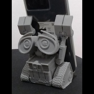 adorable wall-e inspired phone holder - 3d printed functional art Gadget toy robot stand cute gift 3d print model - Mito3D