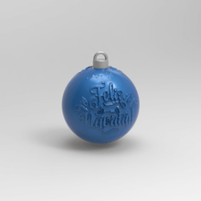 Adorno bola feliz Navidad festas Natal papai noel alegre casa decoração decoracion 3d print model - Mito3D