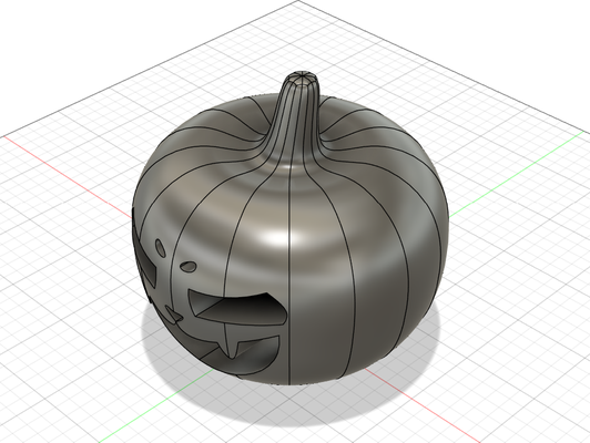 adorno de calabaza arte halloween 3d print model - Mito3D