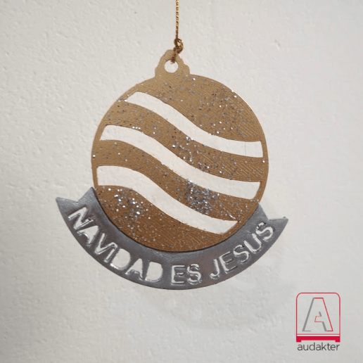 adorno navide - navidad es jesus arbol de belen decoration christ decor 3D print model - Mito3D