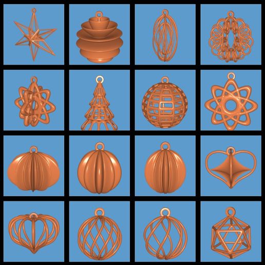 adornos navide os stl jewelry adorno 3D print model - Mito3D