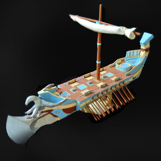 adrestia assassins creed ship athen odyssey sail model toy art game tabletop trimere 3d print model - Mito3D