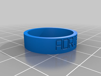 adrian personalizzato anelli 3d print model - Mito3D