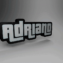 adriano - illuminated sign  letters    light sign luminous decoration led  business adriano