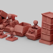 advance wars stilisierte Brettspiel-Figur, 3d-drucken Spiel advancewars advanced junge nintendo Voraus 3d print model - Mito3D