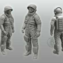 advanced crew escape suit kabak takım sanat heykeller spaceshuttle mekik yörünge nasa ay astronot 3d print model - Mito3D