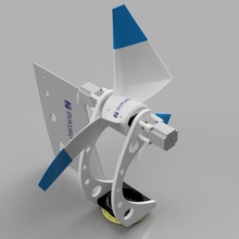 fortgeschritten horizontal Achse Wind Turbine 50w 50v Leistung Klinge 3d drucken Versammlung 48v 3d print model - Mito3D