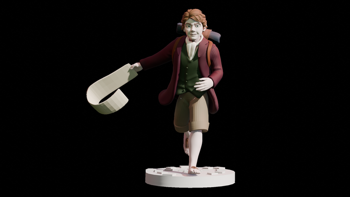 macera adıyla bilbo baggins sanat hobbit tolkien orta dünya fantezi hırsız 3d print model - Mito3D