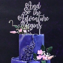 macera kek topper dekorasyon başlar evlilik Aşk dostluk 3d print model - Mito3D