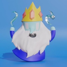 adventure time - ice cream king frozen hour of wizard 3d print model - Mito3D