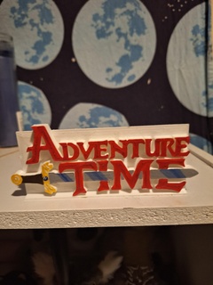 adventure time desk logo fionna cake 3d print model - Mito3D