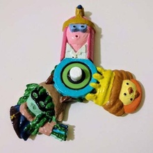 adventure time spinner game huntress wizard king ooo true princess bubblegum mechanical toys 3d print model - Mito3D