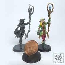 adventurer - fighters sorcerers game elf magician man woman female girl sword shield backpack fighter male human magic staff sorcerer elemental wizard spellcaster dungeons party roleplay rpg warhammer miniature tabletop d&d ageofsigmar aos dungeonsanddragon 3d print model - Mito3D