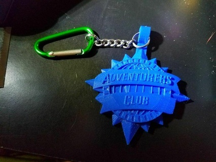 aventuriers club porte clés 3d print model - Mito3D
