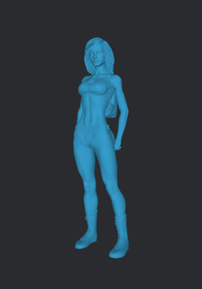 adventuress figure action 3d print model - Mito3D