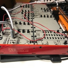 ae modular estante soporte 2 fila caso funda sintetizador música 3d print model - Mito3D