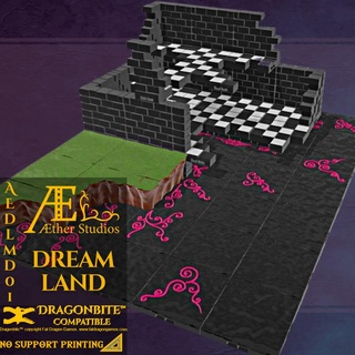 aedmld01 - dreamland Game fantasy prop rpg terrain props dungeons and dragons tabletop minis d&d ttrpg aether studios aach'yn dreamland dreams nightmares  3d print model - Mito3D