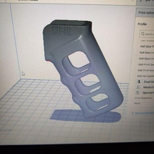 aeg-hpa skeleton pistol grip airsoft m4 stock hpa 3d print model - Mito3D