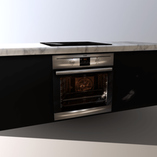 aeg horno con fogones juego listo baja poli moderno cocina la estufa 3d print model - Mito3D