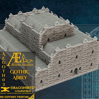 aegoth03 gótico abadía juego mármol iglesia losas terreno éter piso calabozo catedral 3d print model - Mito3D