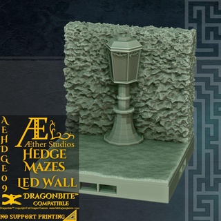 aehdge09 siepe labirinto guidato parete etere studi minis dungeon draghi fantasia d tavolo superiore rpg puntello oggetti scena rovine siepi 3d print model - Mito3D