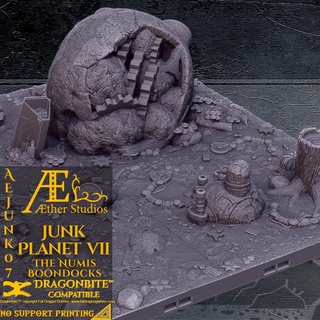 aejunk07 - numis boondocks aether studios minis dungeons dragons fantasy d&d table top rpg prop props ruins city junkyard junk planet 3d print model - Mito3D