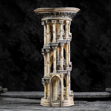 aeon columns column pillar tower raven skull toy art castle citadel palace architecture wrecked spirit town war knight sword battle lord of the rings elven low poly high collectible statue 3d print model - Mito3D