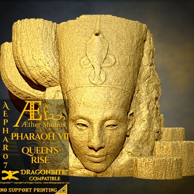 aephar07 - queen's rise game egypt statues stargate pyramid tiles terrain aether studios sand anubis throne room 3d print model - Mito3D