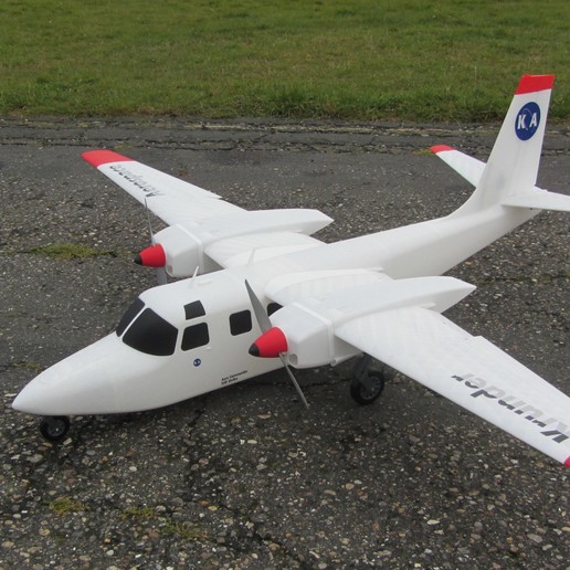 aero commander 500 çeşitli komutan shrike aerospace krunder model kac500s uçak rc 3D print model - Mito3D