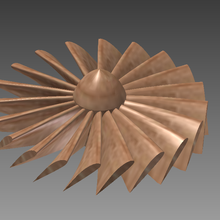 aerodynamische fan blade assembly verschiedene hobby turbine propeller jet-engine 3d print model - Mito3D