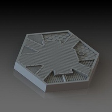aeronautica industrial base terrain game imperialis bases 40k warhammer ground assets 3d print model - Mito3D