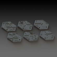 aeronautica necron bases collection 1 game imperialis 40k warhammer 3d print model - Mito3D