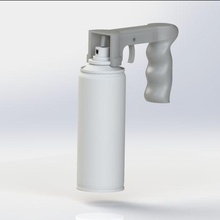 aerosol spray bottle gun support high resolution stl gadget paint mesh refinement body quality 3d print model - Mito3D