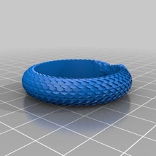 aes sedai serpent ring - wheel time jewelry wot rings 3d print model - Mito3D
