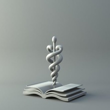 aeskulab a arte medicina logo 3d print model - Mito3D
