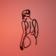 esthétique peinture femme art femelle table silhouette l'amour belle maison féministe 3d print model - Mito3D