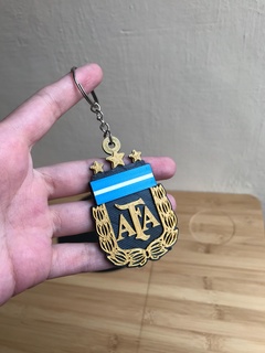 afa argentina flag keychain champions 3d print model - Mito3D