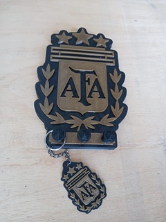 afa logo key holder ring keychain chain argentine soccer agenda notebook 3d print model - Mito3D