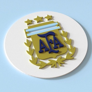 afa shield argentina champion argentine soccer super league 3 stars world qatar 2022 three-time best flag 3d print model - Mito3D