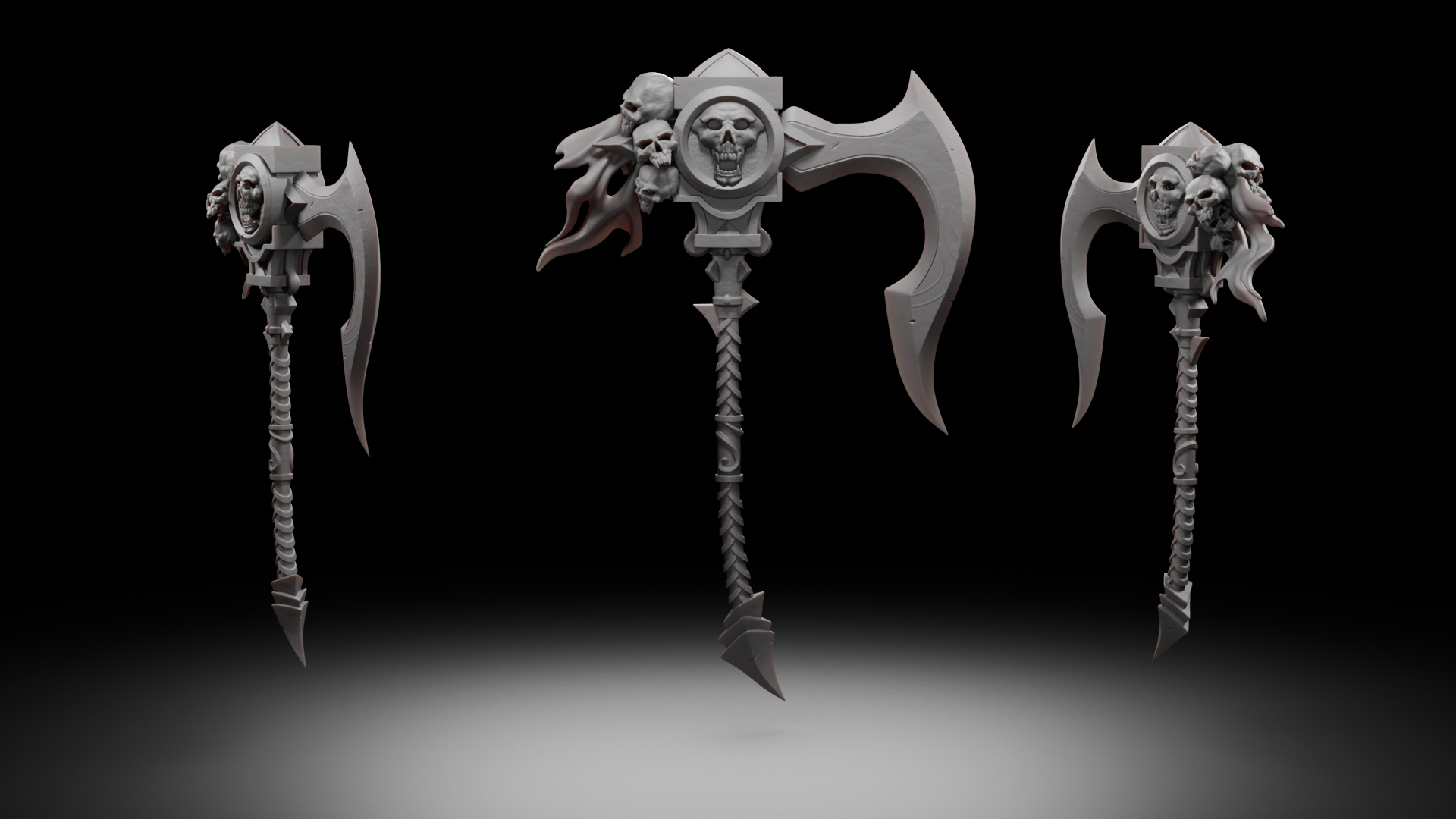 aflição bruxo artefato weapon mundo of warcraft jogos arma espada ax horda aliança uau 3D print model - Mito3D