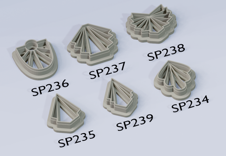 asequible polímero secar aire arcilla cortador 20221108 prima cortadores huellas joyería joya 3d print model - Mito3D