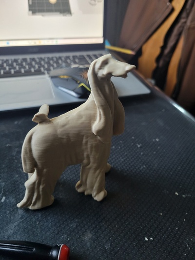 afgan av köpeği kelebek sanat hayvan 3d print model - Mito3D